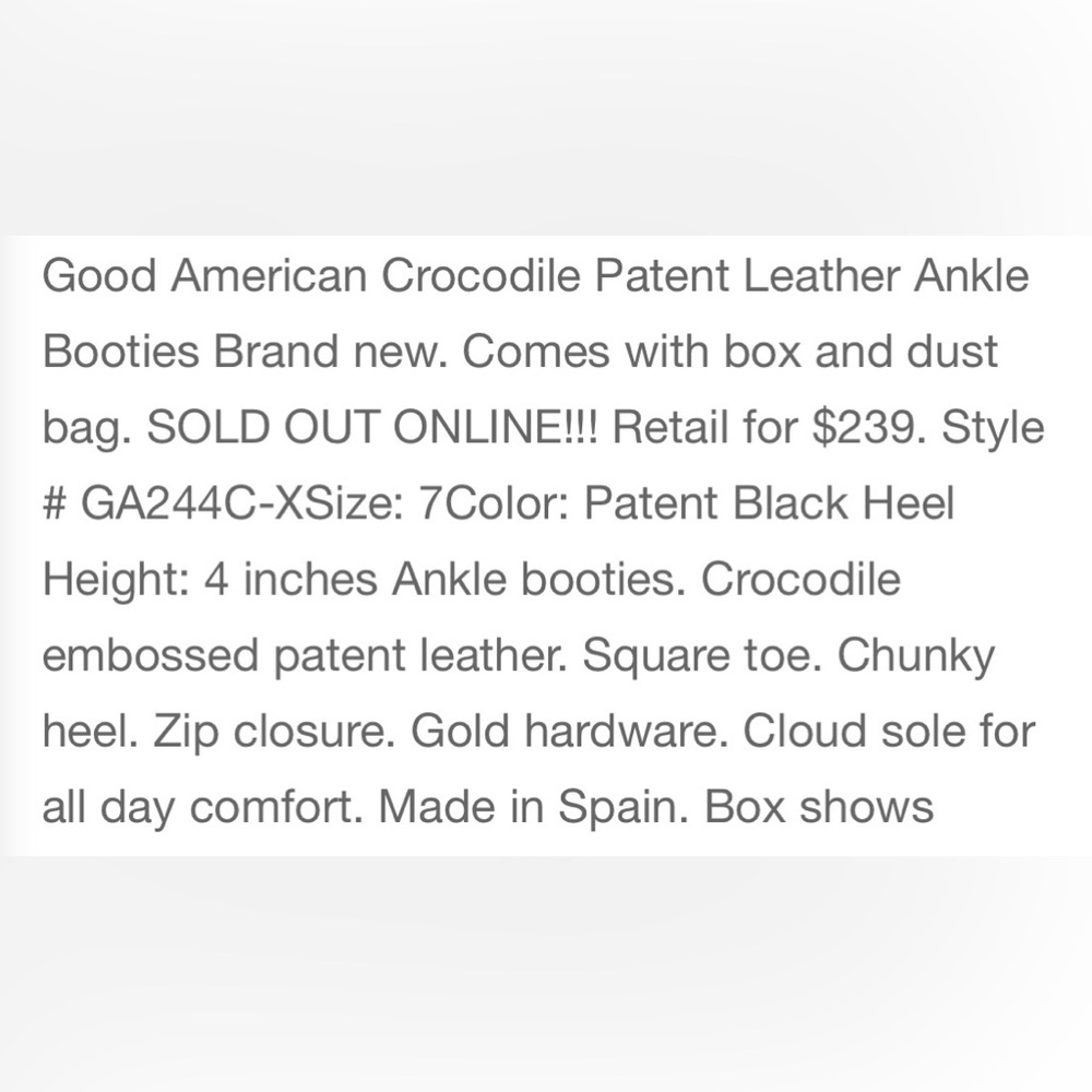 Elegant Black Croc-Embossed Women's Boots - Picture 4 of 4
